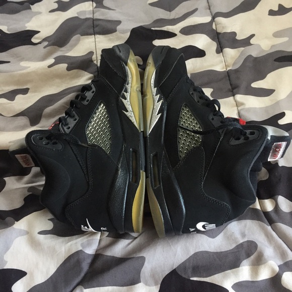 Air Jordan 5 GS “Black Metallic” Sz 7/Women’s 8.5 - Picture 3 of 4